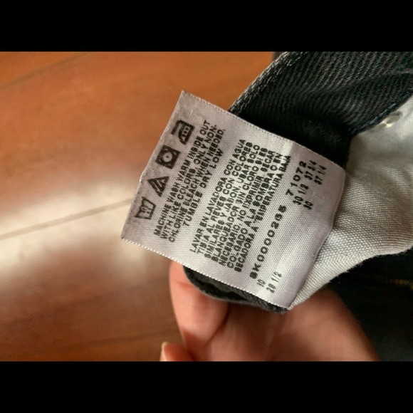 LEE VINTAGE Black high waisted jeans raw hem flare - Picture 5 of 5